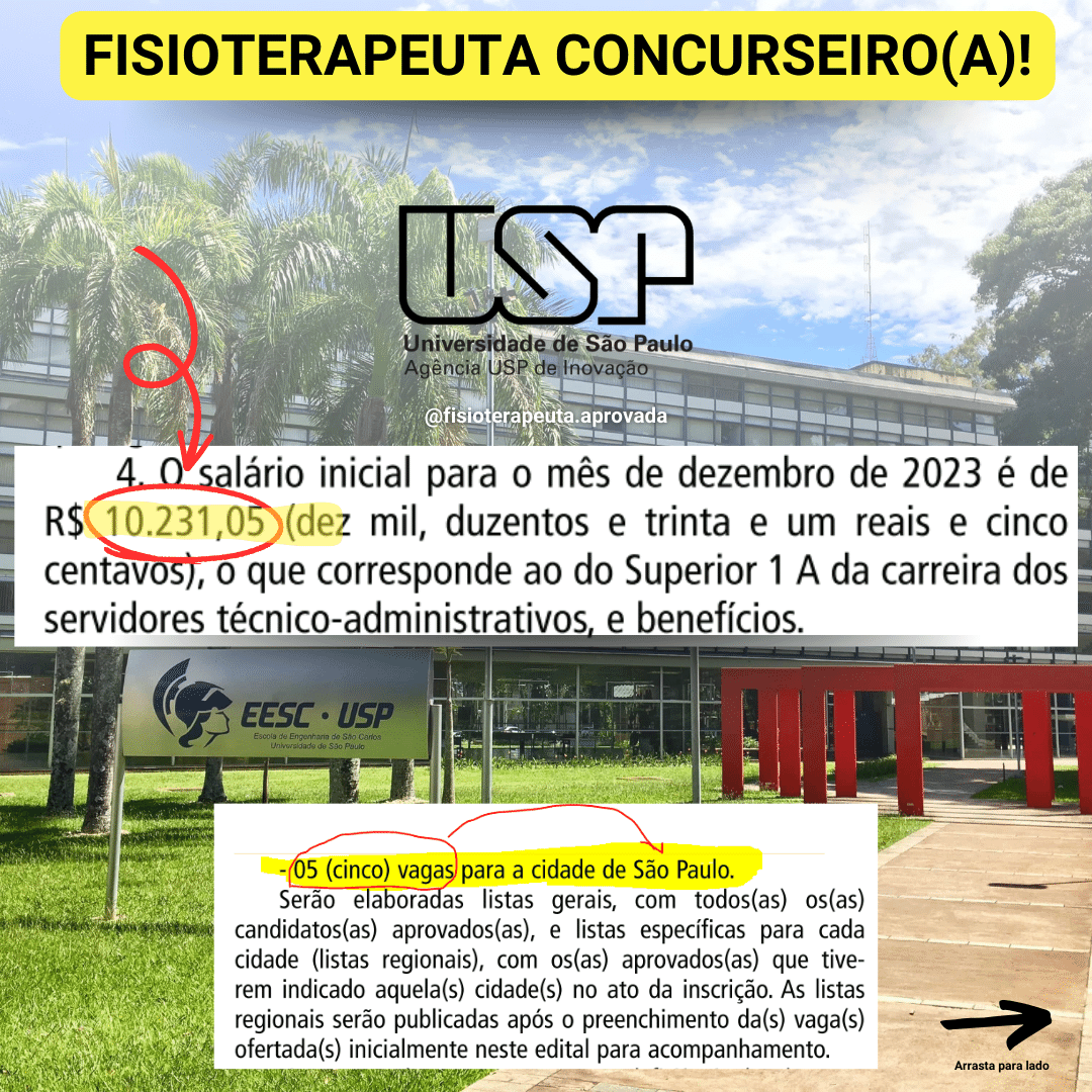 Usp Blog Concurso público para cargo de fisioterapeuta na Universidade de São ...