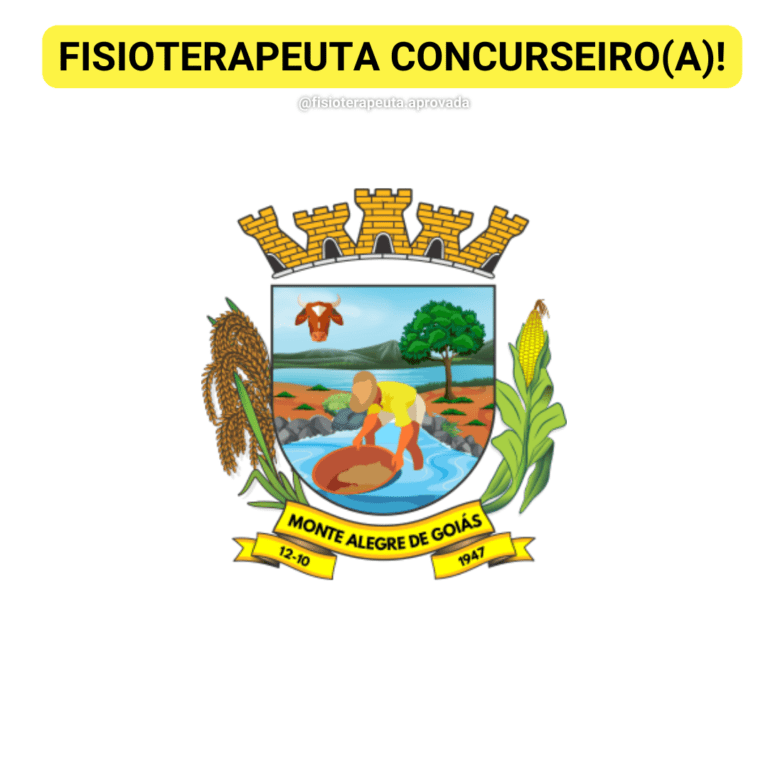 Concurso para fisioterapeuta da Prefeitura de Monte Alegre de Goiás – GO