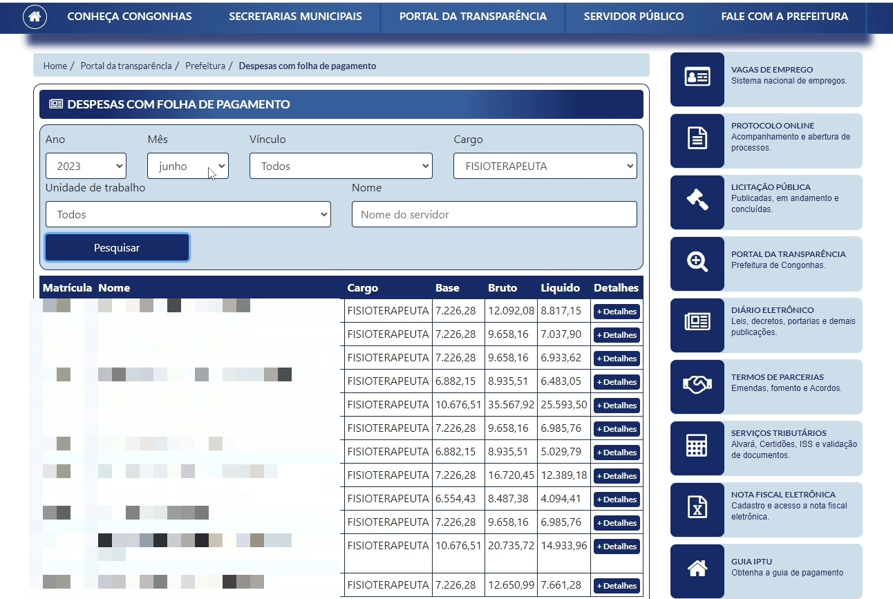 Quanto ganha um fisioterapeuta concursado